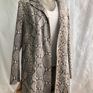 Premise Snake Print Faux-Suede